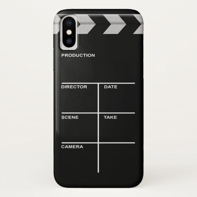 Capa Para iPhone, Case-Mate Cinema de clapboard para ação (Verso)