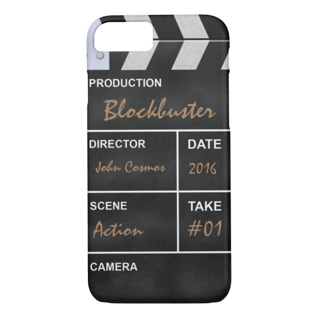 Capa Para iPhone, Case-Mate Cinema "sucesso de público " de Clapperboard (Verso)