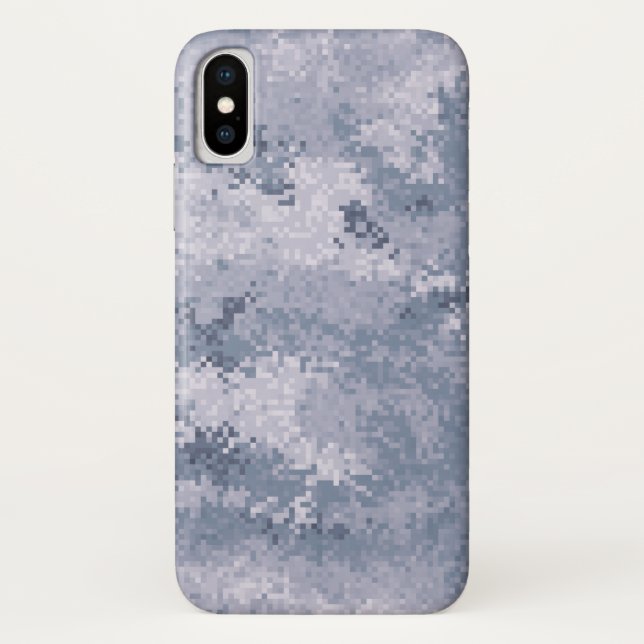Capa Para iPhone, Case-Mate Cinza Digi Camo (Verso)