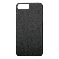 Cinza Preta Sobre Escuro - Paisley Damask Lace 2
