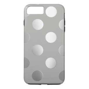 Capa Para iPhone Da Case-Mate Cinzas, Bolinhas prateadas