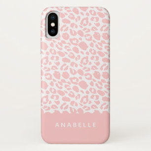 Capa Para iPhone Da Case-Mate Cinzas pálidas modernas e impressões de leopardo d