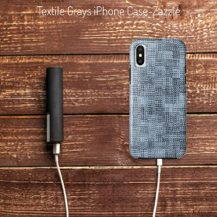 Capa Para iPhone Da Case-Mate Cinzas têxteis