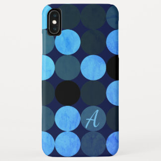 Capa Para iPhone Da Case-Mate Círculos Azuis Modernos e Monograma