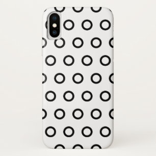 Capa Para iPhone Da Case-Mate Círculos brancos e negros