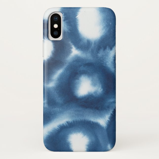Capa Para iPhone, Case-Mate Círculos de Impressão de Aquarela Indigio (Verso)