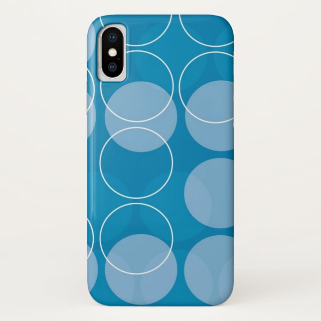 Capa Para iPhone, Case-Mate Círculos retros (Verso)