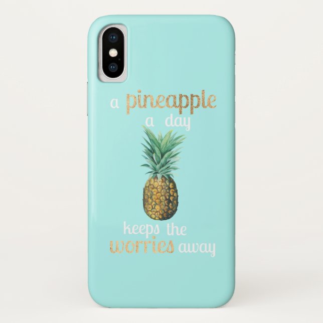 Capa Para iPhone, Case-Mate Citação da Vida do Abacaxi (Verso)