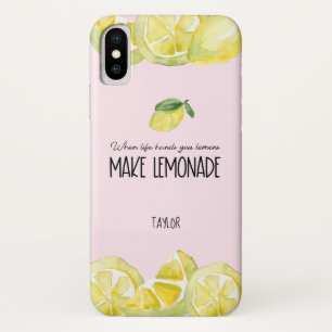 Capa Para iPhone Da Case-Mate Citação de Cor de Água dos Limões Personalizad