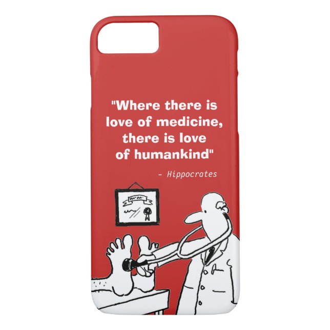 Capa Para iPhone, Case-Mate Citação médica inspiradora e imagem engraçada (Verso)
