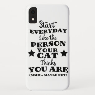 Capa Para iPhone Da Case-Mate Citações engraçadas do gato do animal de estima