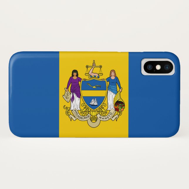 Capa Para iPhone, Case-Mate City Flag of Philadelphia (Pensilvânia) (Verso (Horizontal))