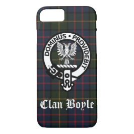 Capa iPhone 8/7 Clan Boyle Crest Crachá & Tartan