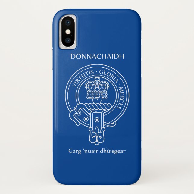 Capa Para iPhone, Case-Mate Clan Donnachaidh (Robertson) Crest & War Cry (Verso)