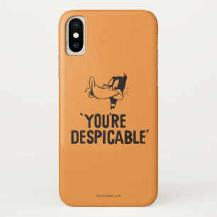 Capa Para iPhone X Classic DAFFY DUCK™ "Você é desprezível"