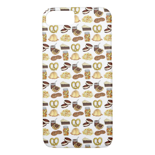Capa Para iPhone, Case-Mate Classic Pensilvânia PA Dutch Amish Comida Dishes (Verso)