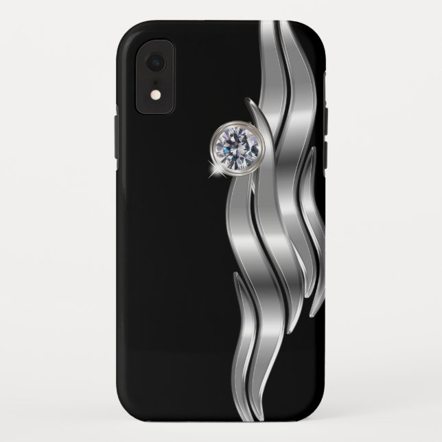 Capa Para iPhone, Case-Mate Clássico Glitzy Bling Jewel Style (Verso)