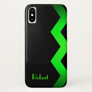 Capa Para iPhone Da Case-Mate Clássico Zig Zag Verde Personalizado