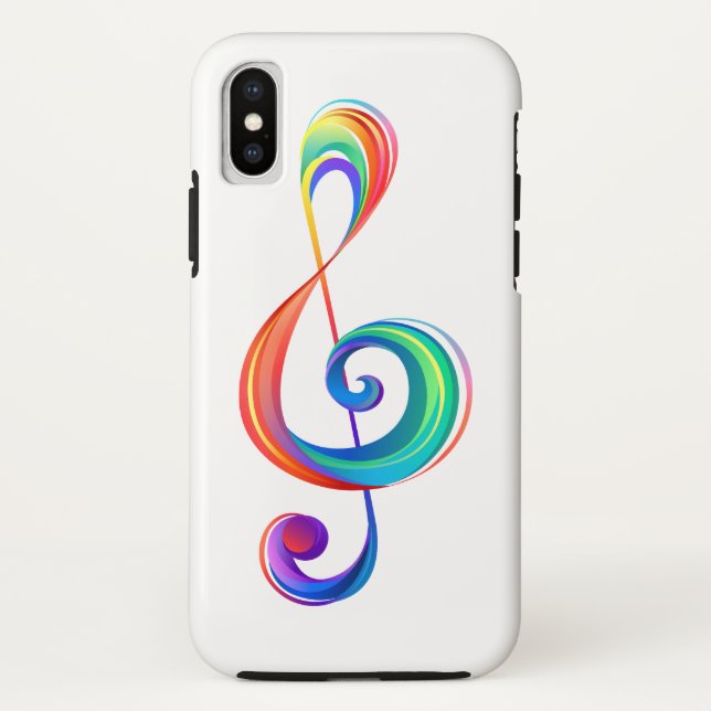 Capa Para iPhone, Case-Mate Clef (trecho de arco-íris) (Verso)