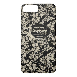 Capa Para iPhone Da Case-Mate Club Surfing Longboard Logo e Hibiscus Hawaiian