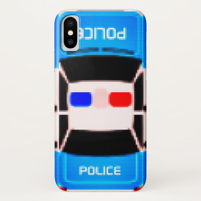 Capa Para iPhone, Case-Mate Cobrir da polícia de píxeis (Verso)