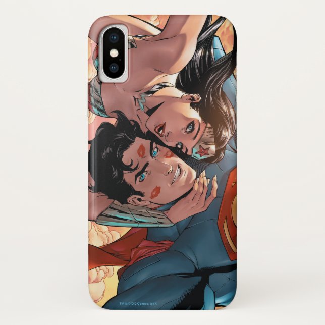 Capa Para iPhone, Case-Mate Cobrir de banda desenhada do Super-Homem/Mulher Ma (Verso)