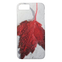 Cobrir de celular Folha Vermelha