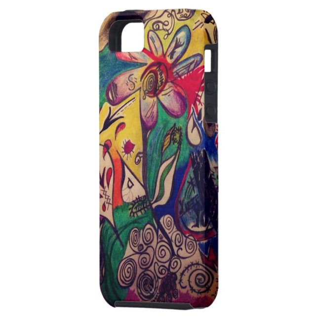 Capa Para iPhone, Case-Mate Cobrir do iPhone 5 da loucura do Doodle - (Verso Esquerda)