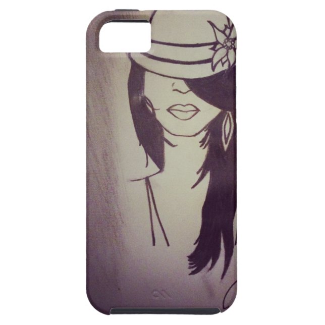 Capa Para iPhone, Case-Mate Cobrir do iPhone 5 da menina da forma - (Traseira)
