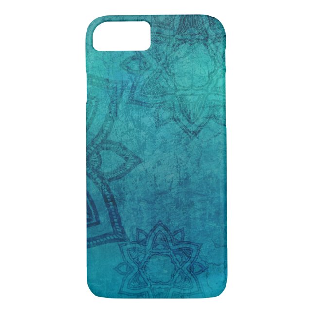 Capa Para iPhone, Case-Mate Cobrir Turquoise Mandala em destaque (Verso)