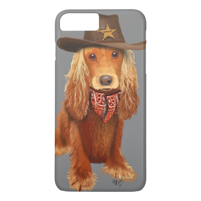 Capa Para iPhone, Case-Mate Cocker Spaniel Cowboy (Verso)
