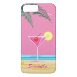 Capa Para iPhone Da Case-Mate Cocktail tropical & Beach iPhone 7 Plus - rosa
