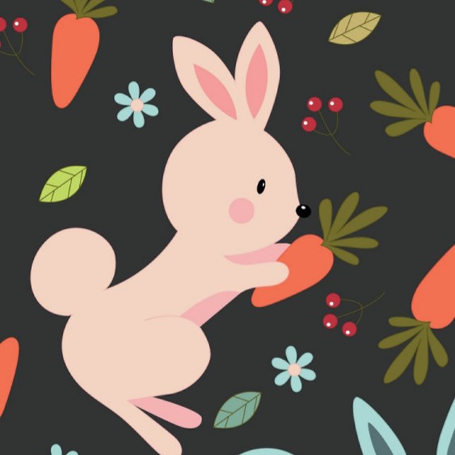 Capa Para iPhone, Case-Mate Coelho (Cute Easter Rabbit Holding a Carrot!)