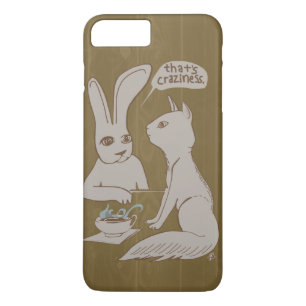 Capa iPhone 8 Plus/7 Plus Coelho/loucura da bisbolhetice