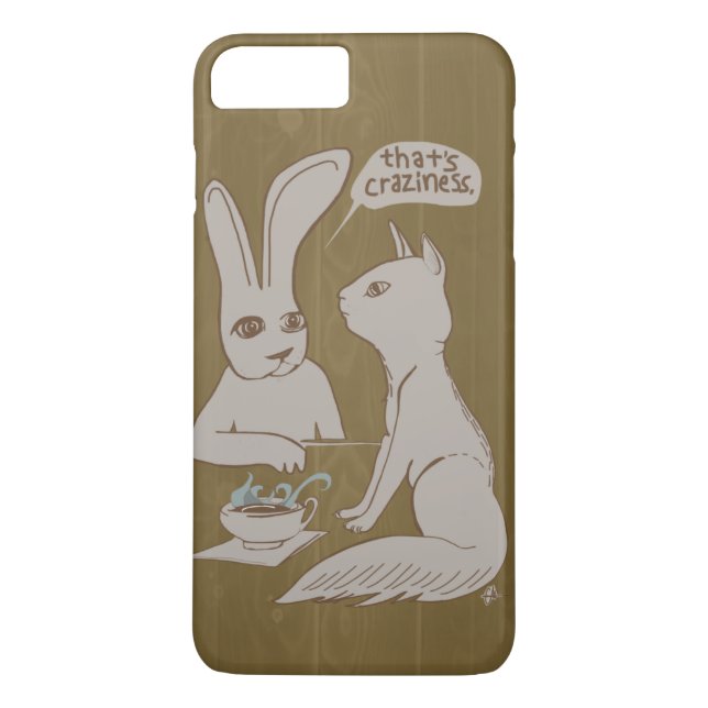Capa Para iPhone, Case-Mate Coelho/loucura da bisbolhetice (Verso)