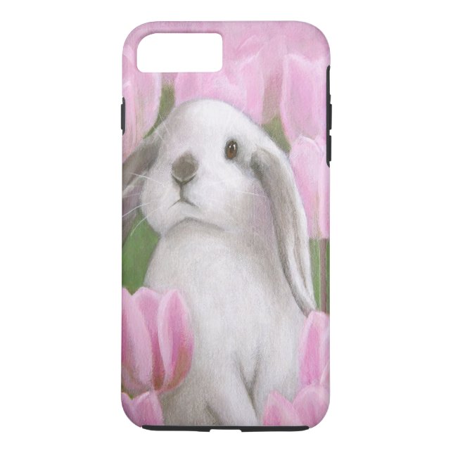 Capa Para iPhone, Case-Mate Coelho & tulipas (Verso)