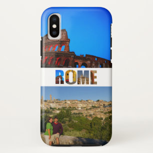Capa Para iPhone Da Case-Mate Colagem das fotos do costume 2 das férias de Roma