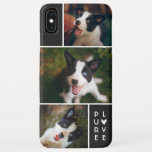 Capa Para iPhone Da Case-Mate Colagem de Fotos Moderna 3| Amor Puro| Preto<br><div class="desc">Esta capa de telefone moderna com estilo contém 3 modelos de fotos para suas fotos favoritas!   Ela diz "PURE LOVE" no canto inferior direito e também tem um adorno cardíaco bonito. Excelente para amantes de animais de estimação ou qualquer um!</div>