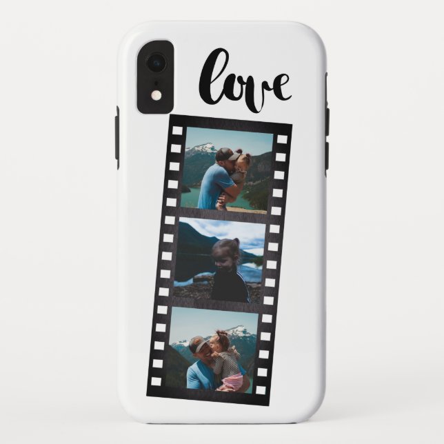 Capa Para iPhone, Case-Mate Colagem retro da foto de Filmstrip (Verso)