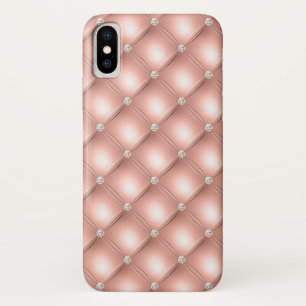 Capa Para iPhone Da Case-Mate Colcha Diamante Brilhante Rosa Dourado Luxo