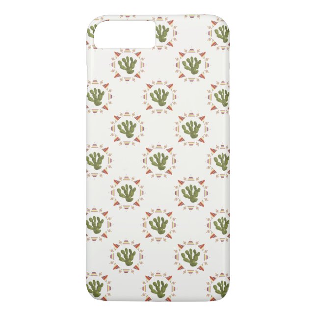 Capa Para iPhone, Case-Mate Coleção Llamarama | Círculo Cactus (Verso)