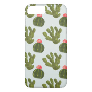 Capa iPhone 8 Plus/7 Plus Coleção Llamarama   Padrão Cactus Cute