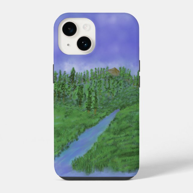 Capa para iPhone Case-Mate colina e riacho (Verso)