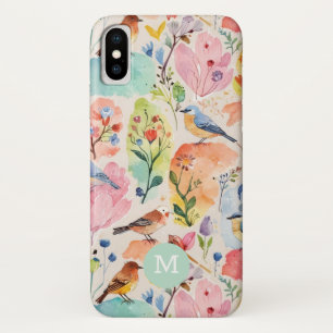 Capa Para iPhone Da Case-Mate Coloridas de Aves e Flores de Árvore