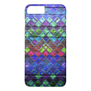 Capa Para iPhone Da Case-Mate Colorir Padrões Mosaicos Parede Madeira #2