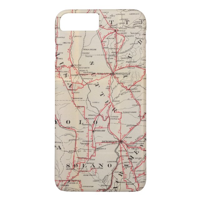 Capa Para iPhone, Case-Mate Colusa, Yolo, Napa, montículo, Yuba, Sutter, (Verso)