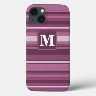 Capa para iPhone Case-Mate com listras roxas Monog