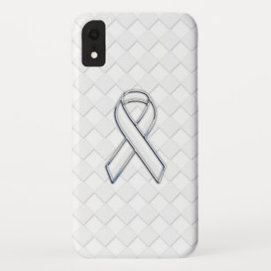 Capa Para iPhone Da Case-Mate Consciência branca da fita do cromo no impressão
