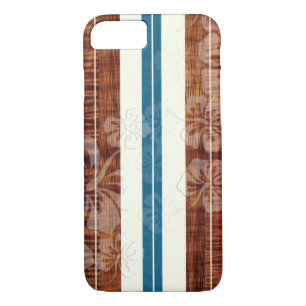 Capa Para iPhone Da Case-Mate Conselho de Surf PixDezines/Hibiscus/Faux Koa