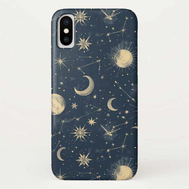 Capa Para iPhone, Case-Mate Constelação Celestial - Noite Estelar (2) (Verso)